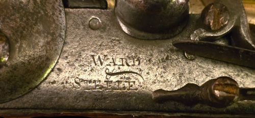 GEORGIAN BRASS BARRELLED EARLY SEASERVICE FLINTLOCK BLUNDERBUSS CIRCA 1770 BY WARD STEELE - ADDITIONAL PHOTO 15