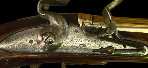 GEORGIAN BRASS BARRELLED EARLY SEASERVICE FLINTLOCK BLUNDERBUSS CIRCA 1770 BY WARD STEELE - ADDITIONAL PHOTO 16