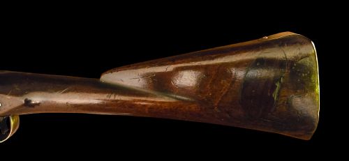 GEORGIAN BRASS BARRELLED EARLY SEASERVICE FLINTLOCK BLUNDERBUSS CIRCA 1770 BY WARD STEELE - ADDITIONAL PHOTO 20