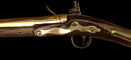 GEORGIAN BRASS BARRELLED EARLY SEASERVICE FLINTLOCK BLUNDERBUSS CIRCA 1770 BY WARD STEELE - ADDITIONAL PHOTO 21