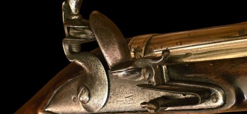GEORGIAN BRASS BARRELLED EARLY SEASERVICE FLINTLOCK BLUNDERBUSS CIRCA 1770 BY WARD STEELE - ADDITIONAL PHOTO 24