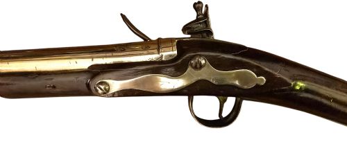 GEORGIAN BRASS BARRELLED EARLY SEASERVICE FLINTLOCK BLUNDERBUSS CIRCA 1770 BY WARD STEELE - ADDITIONAL PHOTO 29