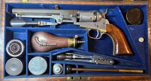 cased colt 1849 pocket revolver 31 calibre serial no 67417 for 1853 - CATEGORY: ANTIQUE MISCELLANEOUS - DATED 19TH CENTURY
