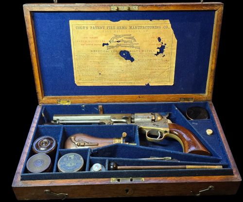 CASED COLT 1849 POCKET REVOLVER 31 CALIBRE SERIAL NO 67417 FOR 1853 - ADDITIONAL PHOTO 1