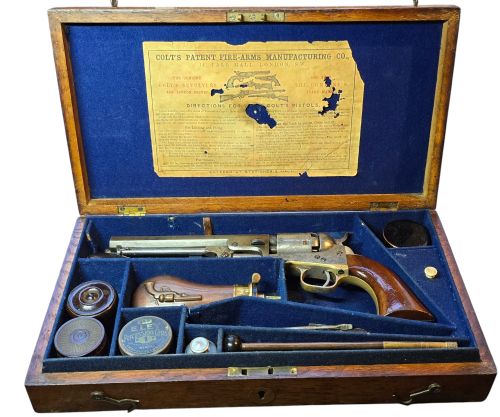 CASED COLT 1849 POCKET REVOLVER 31 CALIBRE SERIAL NO 67417 FOR 1853 - ADDITIONAL PHOTO 26