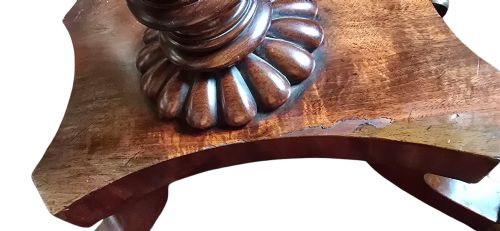 GEORGE III PERIOD ENGLISH MAHOGANY DROPLEAF PEMBROKE SIDE WORK TABLE - ADDITIONAL PHOTO 5