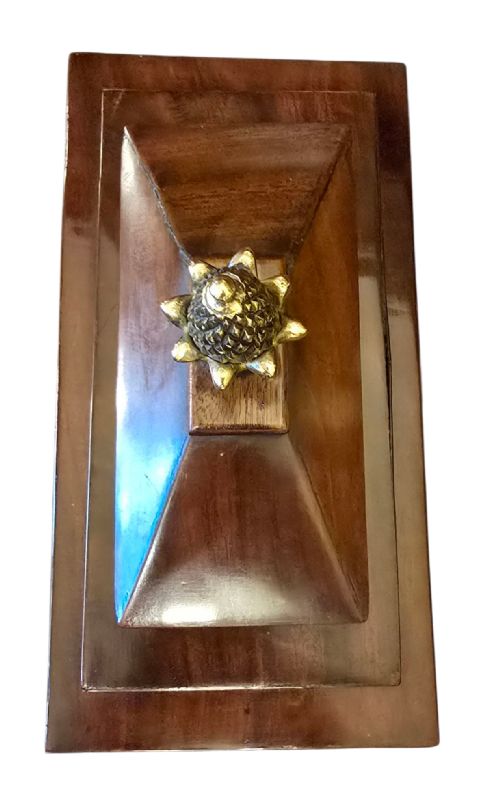 GEORGIAN MAHOGANY CHAMFER TOP BRACKET CLOCK BY TAYLOR OF LONDON - ADDITIONAL PHOTO 4