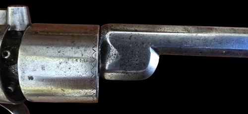 A JOHN MANTON TRANSITIONAL SIX SHOT ENGLISH REVOLVER LONDON CIRCA 1840 - ADDITIONAL PHOTO 3