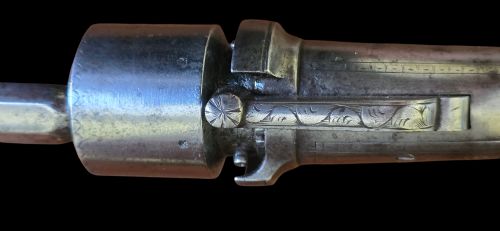 A JOHN MANTON TRANSITIONAL SIX SHOT ENGLISH REVOLVER LONDON CIRCA 1840 - ADDITIONAL PHOTO 8