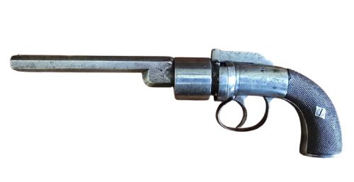 A JOHN MANTON TRANSITIONAL SIX SHOT ENGLISH REVOLVER LONDON CIRCA 1840 - ADDITIONAL PHOTO 20