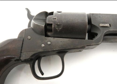 COLT MODEL 1851 NAVY PERCUSSION REVOLVER LONDON PROOFED EXPORT MODEL SERIAL NO 157389L CIRCA 1863COL SAML COLT NEW YORK US AMERICA A RARE ORIGINAL PISTOL - ADDITIONAL PHOTO 4