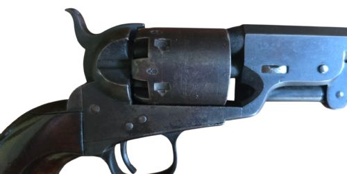 COLT MODEL 1851 NAVY PERCUSSION REVOLVER LONDON PROOFED EXPORT MODEL SERIAL NO 157389L CIRCA 1863COL SAML COLT NEW YORK US AMERICA A RARE ORIGINAL PISTOL - ADDITIONAL PHOTO 2