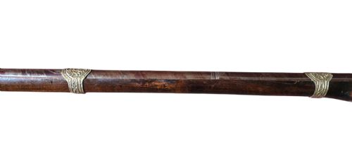 A FINE MOROCCAN SNAPHANCE JEZAIL MUSKET WITH SILVER INLAY DECORATION CIRCA 1889 - ADDITIONAL PHOTO 15