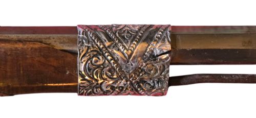 A NORTH AFRICAN OTTOMAN TOELOCK MUSKET ALGERIA LATE 18TH TO EARLY 19TH CENTURY 22BORE A STRIKING EXAMPLE OF AN ALGERIAN TOELOCK LONG GUN REPRESENTATIVE OF NORTH AFRICAN OTTOMAN CRAFTSMANSHIP - ADDITIONAL PHOTO 15