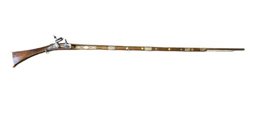 A NORTH AFRICAN OTTOMAN TOELOCK MUSKET ALGERIA LATE 18TH TO EARLY 19TH CENTURY 22BORE A STRIKING EXAMPLE OF AN ALGERIAN TOELOCK LONG GUN REPRESENTATIVE OF NORTH AFRICAN OTTOMAN CRAFTSMANSHIP - ADDITIONAL PHOTO 16