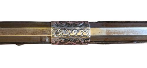 A NORTH AFRICAN OTTOMAN TOELOCK MUSKET ALGERIA LATE 18TH TO EARLY 19TH CENTURY 22BORE A STRIKING EXAMPLE OF AN ALGERIAN TOELOCK LONG GUN REPRESENTATIVE OF NORTH AFRICAN OTTOMAN CRAFTSMANSHIP - ADDITIONAL PHOTO 29