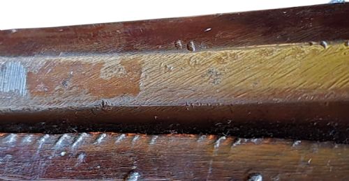 FINE INDO MUSLIM FLINTLOCK MUSKETJEZAIL EXTENSIVELY DECORATED WITH INSET BRASS AND MOTHEROFPEARL INLAY COMPLETE WITH AFGHAN STOCK C17801820 - ADDITIONAL PHOTO 22