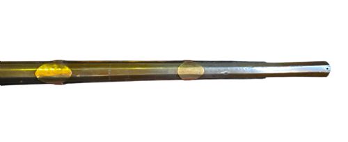 FINE INDO MUSLIM FLINTLOCK MUSKETJEZAIL EXTENSIVELY DECORATED WITH INSET BRASS AND MOTHEROFPEARL INLAY COMPLETE WITH AFGHAN STOCK C17801820 - ADDITIONAL PHOTO 28