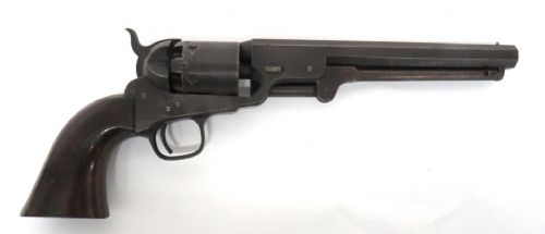 COLT MODEL 1851 NAVY PERCUSSION REVOLVER LONDON PROOFED EXPORT MODEL SERIAL NO 157389L CIRCA 1863COL SAML COLT NEW YORK US AMERICA A RARE ORIGINAL PISTOL - ADDITIONAL PHOTO 8