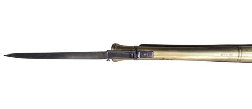 RARE 18TH CENTURY IRISH FLINTLOCK BLUNDERBUSS WITH SPRING BAYONET BY THE RENOWNED IRISH GUNSMITH EGAN PARSONSTOWN BIRR - ADDITIONAL PHOTO 13