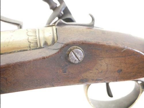 RARE 18TH CENTURY IRISH FLINTLOCK BLUNDERBUSS WITH SPRING BAYONET BY THE RENOWNED IRISH GUNSMITH EGAN PARSONSTOWN BIRR - ADDITIONAL PHOTO 23