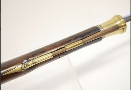 RARE 18TH CENTURY IRISH FLINTLOCK BLUNDERBUSS WITH SPRING BAYONET BY THE RENOWNED IRISH GUNSMITH EGAN PARSONSTOWN BIRR - ADDITIONAL PHOTO 24