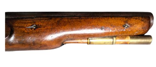 BRITISH TOWER FLINTLOCK PISTOL C17701815 CROWNGR TOWER MARKED LOCK STAMPED BRASHER BRASS FURNITURE WALNUT STOCK WITH PERIOD WEAR FLINTLOCK ACTION IN WORKING ORDER A SOLID NAPOLEONICERA SERVICE PISTOL - ADDITIONAL PHOTO 4
