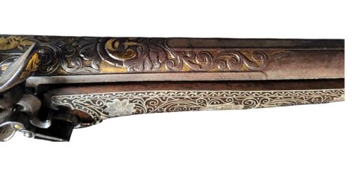 TURKISH SILVERINLAID FLINTLOCK HOLSTER PISTOL 19TH CENTURY FULLY WORKING 41CM FOR OTTOMAN COLLECTOR OF ARMS - ADDITIONAL PHOTO 9