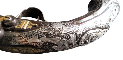 TURKISH SILVERINLAID FLINTLOCK HOLSTER PISTOL 19TH CENTURY FULLY WORKING 41CM FOR OTTOMAN COLLECTOR OF ARMS - ADDITIONAL PHOTO 11