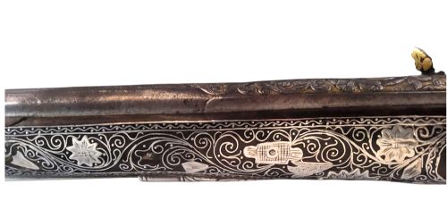 TURKISH SILVERINLAID FLINTLOCK HOLSTER PISTOL 19TH CENTURY FULLY WORKING 41CM FOR OTTOMAN COLLECTOR OF ARMS - ADDITIONAL PHOTO 14