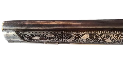 TURKISH SILVERINLAID FLINTLOCK HOLSTER PISTOL 19TH CENTURY FULLY WORKING 41CM FOR OTTOMAN COLLECTOR OF ARMS - ADDITIONAL PHOTO 15