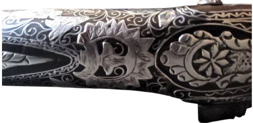 TURKISH SILVERINLAID FLINTLOCK HOLSTER PISTOL 19TH CENTURY FULLY WORKING 41CM FOR OTTOMAN COLLECTOR OF ARMS - ADDITIONAL PHOTO 16