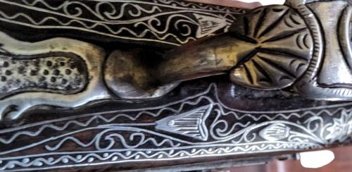 TURKISH SILVERINLAID FLINTLOCK HOLSTER PISTOL 19TH CENTURY FULLY WORKING 41CM FOR OTTOMAN COLLECTOR OF ARMS - ADDITIONAL PHOTO 29