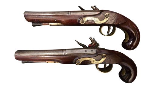 CASED PAIR OF MORTIMER FLINTLOCK DUELLING PISTOLS BY HW MORTIMER SON LONDON CIRCA 1800 - ADDITIONAL PHOTO 6
