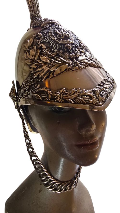 PORTO BRITISH 1847 OFFICERS HELMET VICTORIAN OF THE 5TH PRINCESS CHARLOTTE OF WALESS DRAGOON GUARDS CIRCA18451855 - ADDITIONAL PHOTO 3