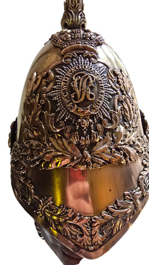 PORTO BRITISH 1847 OFFICERS HELMET VICTORIAN OF THE 5TH PRINCESS CHARLOTTE OF WALESS DRAGOON GUARDS CIRCA18451855 - ADDITIONAL PHOTO 5