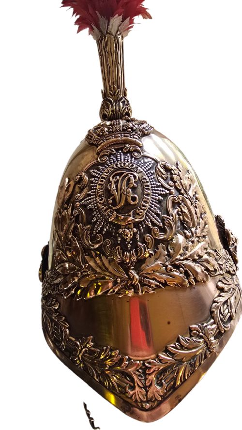 PORTO BRITISH 1847 OFFICERS HELMET VICTORIAN OF THE 5TH PRINCESS CHARLOTTE OF WALESS DRAGOON GUARDS CIRCA18451855 - ADDITIONAL PHOTO 13
