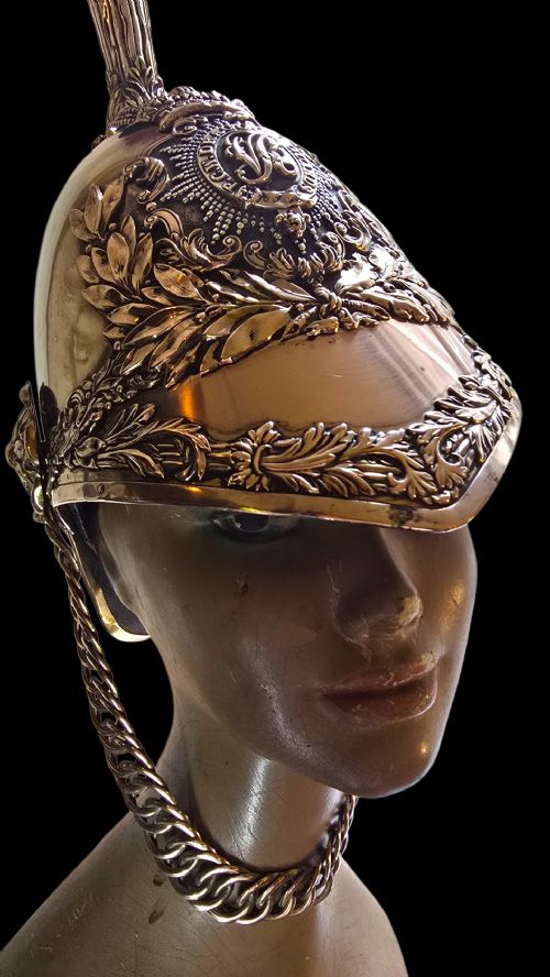 PORTO BRITISH 1847 OFFICERS HELMET VICTORIAN OF THE 5TH PRINCESS CHARLOTTE OF WALESS DRAGOON GUARDS CIRCA18451855 - ADDITIONAL PHOTO 24