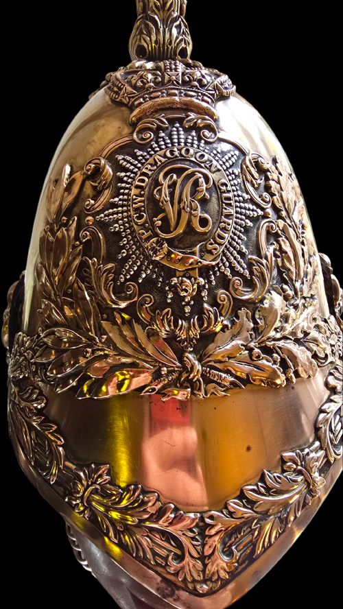 PORTO BRITISH 1847 OFFICERS HELMET VICTORIAN OF THE 5TH PRINCESS CHARLOTTE OF WALESS DRAGOON GUARDS CIRCA18451855 - ADDITIONAL PHOTO 26