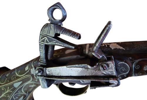 OTTOMANBALKAN SILVERINLAID MIQUELET PISTOL LATE 18TH TO EARLY 19TH CENTURY PROFUSELY DECORATED WITH SILVER INLAY - ADDITIONAL PHOTO 2