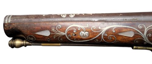 OTTOMANBALKAN SILVERINLAID MIQUELET PISTOL LATE 18TH TO EARLY 19TH CENTURY PROFUSELY DECORATED WITH SILVER INLAY - ADDITIONAL PHOTO 13