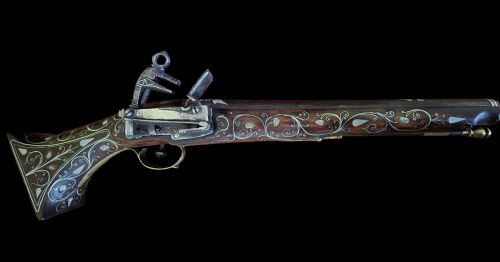 OTTOMANBALKAN SILVERINLAID MIQUELET PISTOL LATE 18TH TO EARLY 19TH CENTURY PROFUSELY DECORATED WITH SILVER INLAY - ADDITIONAL PHOTO 17
