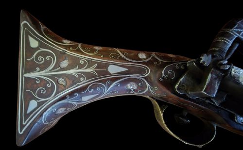 OTTOMANBALKAN SILVERINLAID MIQUELET PISTOL LATE 18TH TO EARLY 19TH CENTURY PROFUSELY DECORATED WITH SILVER INLAY - ADDITIONAL PHOTO 19