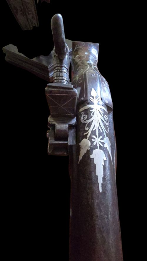 OTTOMANBALKAN SILVERINLAID MIQUELET PISTOL LATE 18TH TO EARLY 19TH CENTURY PROFUSELY DECORATED WITH SILVER INLAY - ADDITIONAL PHOTO 28