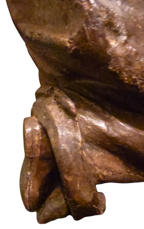 LATE GOTHIC CARVED DONOR FIGURE UPPER RHINE C1500 - ADDITIONAL PHOTO 7