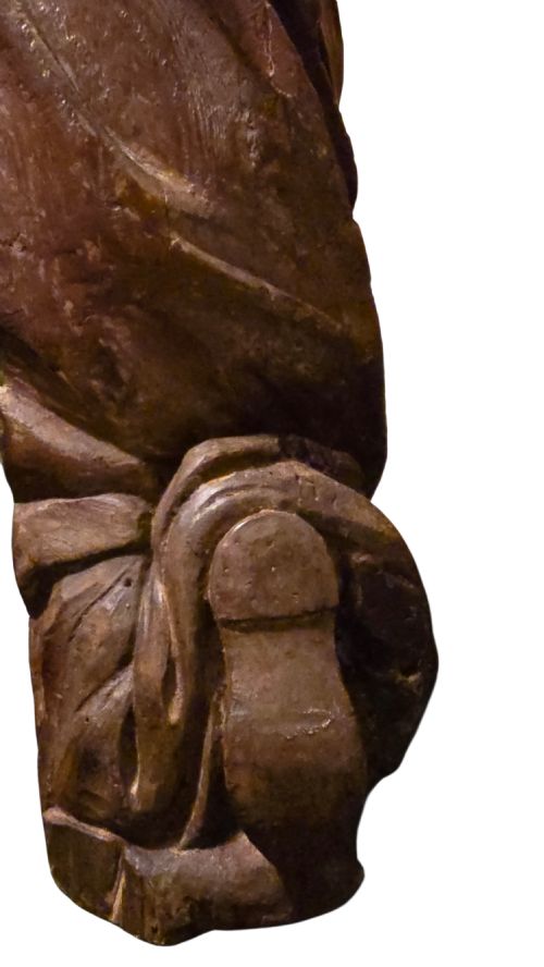 LATE GOTHIC CARVED DONOR FIGURE UPPER RHINE C1500 - ADDITIONAL PHOTO 9