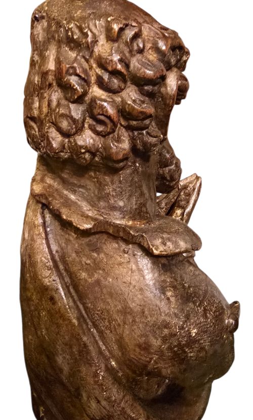 LATE GOTHIC CARVED DONOR FIGURE UPPER RHINE C1500 - ADDITIONAL PHOTO 10