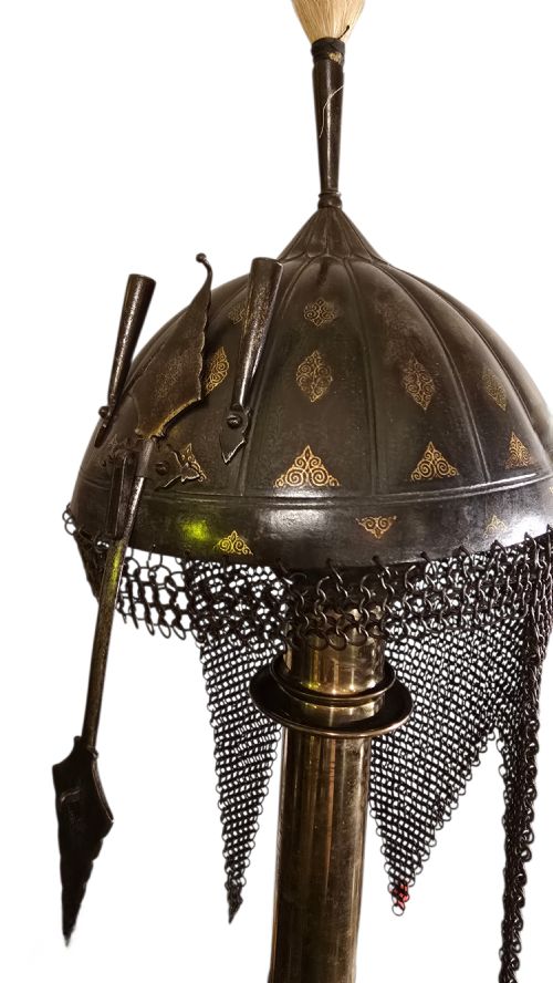 18TH CENTURY INDIAN KULAH KHUD HELMETINDIA NORTH INDIA MUGHALRAJPUT TRADITION CIRCA 17701800 - ADDITIONAL PHOTO 1