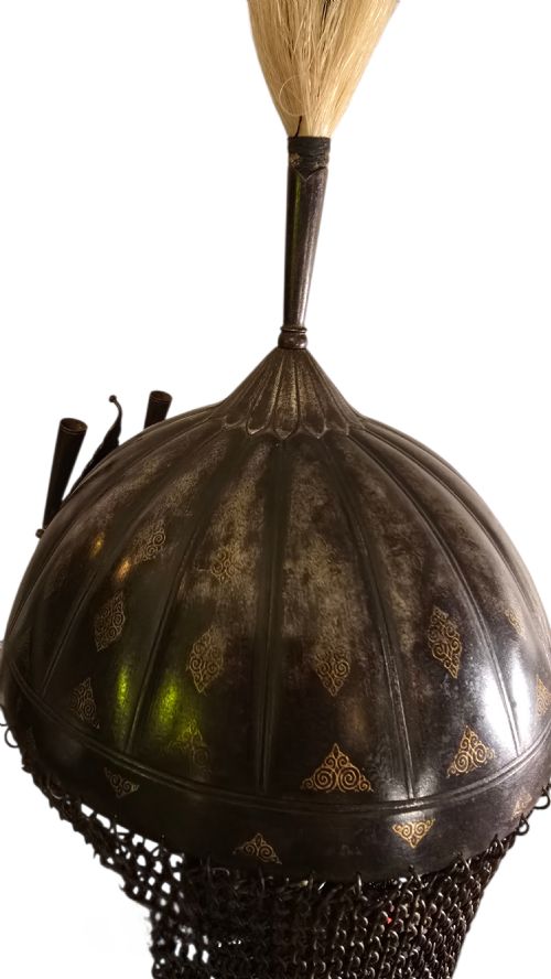 18TH CENTURY INDIAN KULAH KHUD HELMETINDIA NORTH INDIA MUGHALRAJPUT TRADITION CIRCA 17701800 - ADDITIONAL PHOTO 5