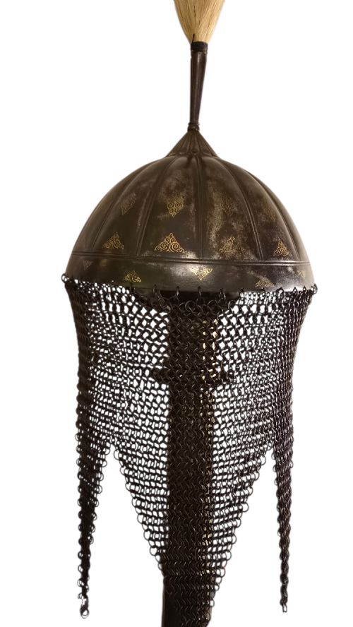18TH CENTURY INDIAN KULAH KHUD HELMETINDIA NORTH INDIA MUGHALRAJPUT TRADITION CIRCA 17701800 - ADDITIONAL PHOTO 6